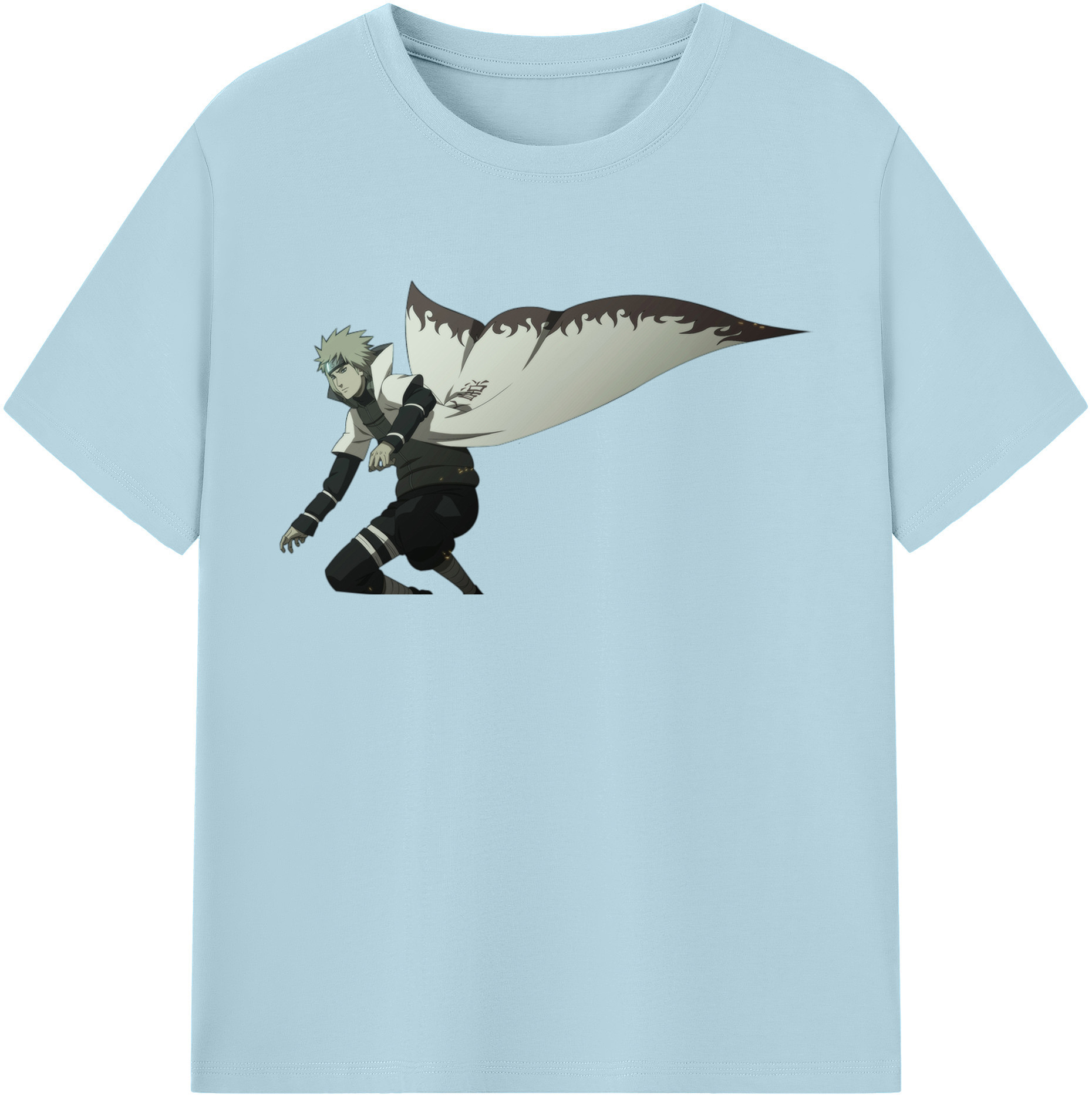 （画像用） NARUTO -ナルト- 波風 ミナト Namikaze Minato 綿100％半袖Tシャツ（フロントプリント）